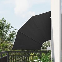 Berkfield Home Balcony Privacy Screen Folding Manual Anthracite 115 x 115 cm Fabric