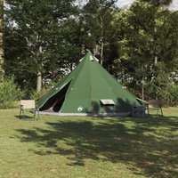 Berkfield Home Family Tent Tipi Green 12-Person Waterproof