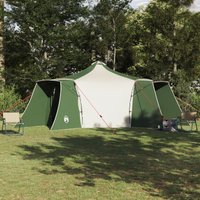 Berkfield Home Family Tipi Tent Green for 8 People Waterproof