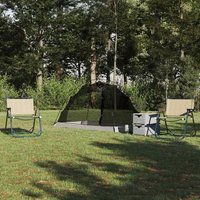Berkfield Home Tent with Roof Other Manual with Air Vent Grey & Black 236 x 150 x 136 cm