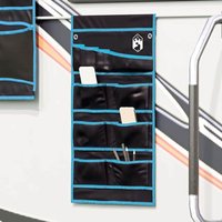 Berkfield Home Storage bag with Storage Black, Blue 63.5 x 40 cm Oxford in Grey