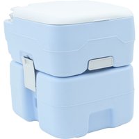 Berkfield Home Camping loo light blue body+white lid NA NA NA
