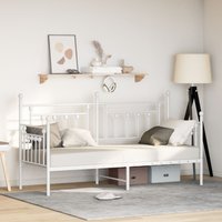 Berkfield Home Daybed Frame White 75x190 cm Steel