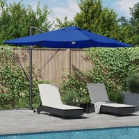 Berkfield Home Azure Blue Cantilever Umbrella Azure blue Polyester canopy Large