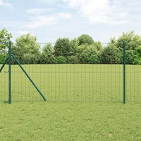 Berkfield Home Green Euro Fence 1.2 x 10 m Steel