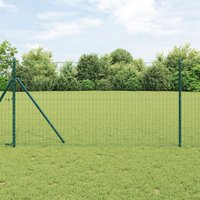 Berkfield Home Euro Fence Green 1x25m Steel