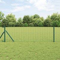 Berkfield Home Euro Fence Green 0.6x25 m Steel