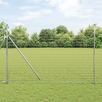 Berkfield Home Euro Fence 1.6x10 m Galvanised Steel in Grey