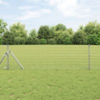 Berkfield Home Euro Fence 0.8x25 m Galvanised Steel in Silver