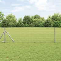 Berkfield Home Euro Fence 0, 4x25 m Galvanised Steel in Silver