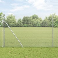 Berkfield Home Welded Wire Fence 1.5x50 m Galvanised Steel in Silver