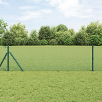 Berkfield Home Welded Wire Fence Green 0, 5x100 m Steel