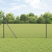 Berkfield Home Welded Wire Fence Grey 1.2x10 m Steel