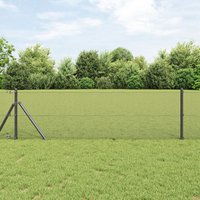 Berkfield Home Welded Wire Fence Grey 0.5x50 m Steel