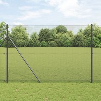 Berkfield Home Welded Wire Fence Grey 1.5x50 m Steel