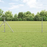 Berkfield Home Field Fence 0.8x10 m Galvanised Steel