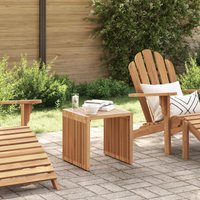 Berkfield Home Garden Side Table 45x42.5x45 cm Solid Wood Teak in Brown