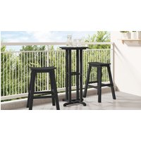 Berkfield Home Bar Table Black 55x55x107 cm HDPE | Size: 55 x 55 x 107 cm