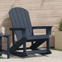Berkfield Home Adirondack Rocking Chair Navy Blue 73.5x92x90 cm HDPE