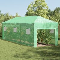 Berkfield Home Greenhouse Folding with Roof Manual Green 290 x 870 x 315 cm Steel