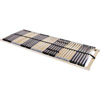 Berkfield Home Slatted Bed Base Manual Brown 90 x 190 cm Wood & Plastic