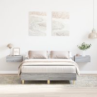 Berkfield Home Bed Frame 120x190 cm Grey Sonoma Engineered Wood