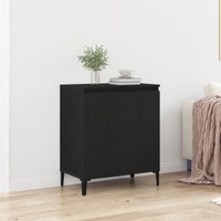 Berkfield Home Sideboard Black Oak 60x35x70 cm Engineered Wood | Size: 60 x 35 x 70 cm