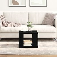 Berkfield Home Coffee Table Black oak 40x40x30 cm Engineered wood | Size: 40 x 40 x 30 cm