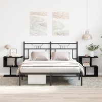 Berkfield Home Bedside Cabinet 2 pcs Black Oak 50x30x51, 5 cm Engineered Wood