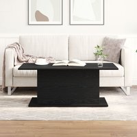 Berkfield Home Coffee Table Black Oak 102x55, 5x40 cm cm Engineered Wood