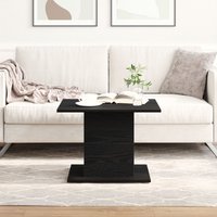 Berkfield Home Coffee Table Black Oak 55.5x55.5x40 cm Engineered Wood