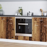 Berkfield Home Oven Cabinet in Old Wood – 60x46x81.5 cm Made from Engineered Wood in Brown