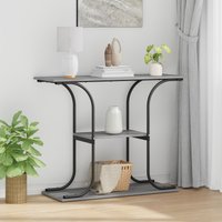 Berkfield Home Console Table Grey sonoma 101 x 35 x 80.5 cm Engineered wood