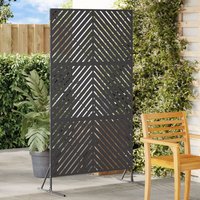 Berkfield Home Steel Fence Panel Black Steel Standard Durable
