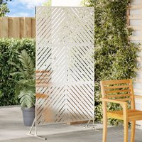 Berkfield Home Privacy Screen 100x50x180 cm Stainless Steel in Silver | Size: 100 x 50 x 180 cm