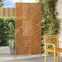 Berkfield Home Fence Panels Stainless steel in Brown