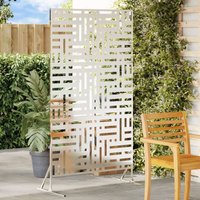 Berkfield Home Privacy Screen 180 cm Stainless Steel in Silver