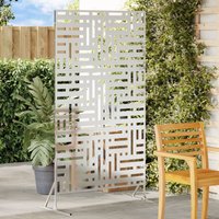 Berkfield Home Privacy Screen 180 cm Galvanised Steel in Silver