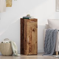 Berkfield Home Sideboard Old Wood 30x42, 5x93 cm Engineered Wood in Brown