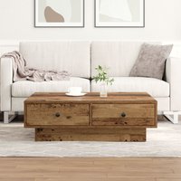Berkfield Home Coffee Table Old wood Reclaimed Wood 90 x 90 x 28 cm in Brown