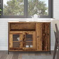Berkfield Home Sideboard Old Wood 100x35x75 cm Engineered Wood in Brown | Size: 100 x 35 x 75 cm