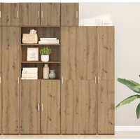 Berkfield Home Wall Cabinet Artisan Oak 30x42.5x40 cm Engineered Wood in Brown