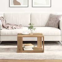 Berkfield Home Coffee Table Artisan Oak 51, 5x51, 5x30 cm Engineered Wood in Brown