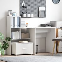 Berkfield Home Drawer Cabinet with Wheels White 55x45x33.5 cm Engineered Wood