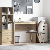 Berkfield Home Writing Desk Sonoma Oak Engineered Wood 90 x 40 x 76 cm in Brown