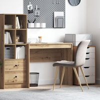 Berkfield Home Writing Desk Artisan oak Particle board Medium Durable in Brown