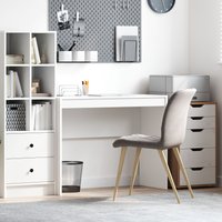 Berkfield Home Writing Desk White Particle board Medium Simple Writing Desk