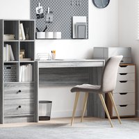 Berkfield Home Computer Desk Grey sonoma MDF 100 x 40 x 76 cm Simple
