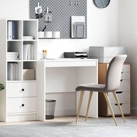 Berkfield Home Desk White 80x50x76 cm Engineered wood | Size: 80 x 50 x 76 cm