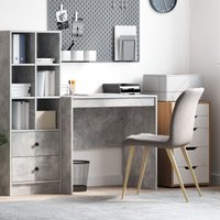 Berkfield Home Desk Concrete Grey 80x50x76 cm Engineered wood | Size: 80 x 50 x 76 cm